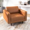 Catherine - Leather Lounge Chair Leather - Brown / Tan Catherine - Leather Lounge Chair Leather - Brown / Tan