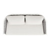Rowan - Rope Barrel Back Patio Conversation Loveseat Sofa - Optic White