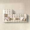 Alana - Tufted Right Sectional Sofa - Ivory