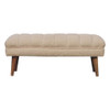 Boucle Puffer Bench - Beige Boucle Puffer Bench - Beige