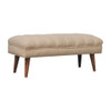 Boucle Puffer Bench - Beige Boucle Puffer Bench - Beige