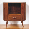 Cortez - T Bar Open Slot Cabinet - Dark Brown Cortez - T Bar Open Slot Cabinet - Dark Brown