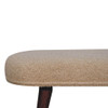 Boucle Nordic Bench - Honey Caramel Boucle Nordic Bench - Honey Caramel
