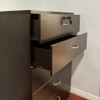 5 Drawer Chest Metal Handles Locking Top Drawer Metal Glide Rails Melamine Laminate