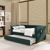 Upholstered Tufted Daybed With Trundle