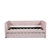 Upholstered Tufted Daybed With Trundle
