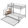 Metal Bunk Bed With Trundle And Storage Staircase