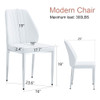 Modern Comfort Dining Chairs With Extended Backrest