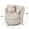 Swivel Club Chair With Circular Design