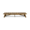 Outdoor Chaise Lounge With Adjustable Seating And Slat Panel - Yellow Brown
