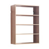 Devi - Wall Mounted Wood Closet System With Modular Units And Warm - Oak
