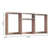 Devi - Wall Mounted Wood Closet System With Modular Design And Ample Storage - Oak