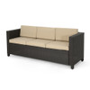 Thalassa - Outdoor 3 Seater Sofa With Removable Cushions And Steel Frame
