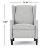 Westeros Wing Back Fabric Upholstered Recliner