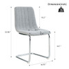Modern Dining Chair With Metal Legs