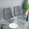 Modern Dining Chair With Metal Legs