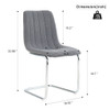 Modern Dining Chair With Metal Legs