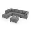 Modular Sectional Sofa With Diy Combination And Storage