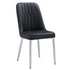 Modern 2 Dining Chairs Wit Metal Legs For Kitchen