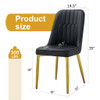 Modern 2 Dining Chairs Wit Metal Legs For Kitchen