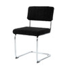 Modern Luxury Dining Chair With Metal Legs And Bow Design (Set of 4)
