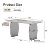 Modern Rectangular Dining Table With Patterned Sintered Stone Top
