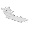 2 Piece Outdoor Chaise Lounge Chair Cushion Replacement Set