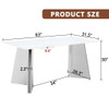 Modern Marble Patterned Dining Table With Stainless Steel Butterfly Legs