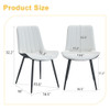 Modern Style Extended Seat Cushion Dining Chair Set