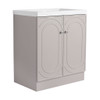 Contemporary Freestanding Bathroom Vanity With Resin Sink & Soft-Close Cabinet Doors