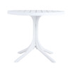Modern Round Table, Waterproof, UV Resistant And Durable - White