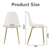 Modern Transparent Ergonomic Dining Chair With Metal Legs And Comfortable Design