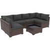 14 Pack Cushion Covers For 7 Piece Wicker Rattan Sectional Sofa