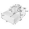 Modern Single Lazy Sofa Lounge Chair With High Density Foam