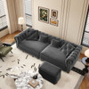 3 In 1 Pull Out Sofa Bed With Movable Ottoman
