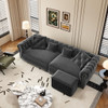 3 In 1 Pull Out Sofa Bed With Movable Ottoman