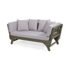 Outdoor Acacia Wood Expandable Daybed With Cushions