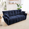 Modern Premium 2 Seater Sofa Ergonomic Design With High Resilience Foam Cushions - Blue