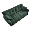 Premium 2 Seater Sofa Ergonomic Design With High Resilience Foam Cushions, Modern Fabric Upholstery - Green