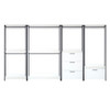 Fiona - Freestanding Walk In Closet System With Metal Frame Durable Storage Solution Melamine - White
