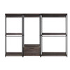 Monica - Wood Walk In Closet System & Modular Design Melamine - Rustic