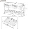 Multipurpose Entryway Shoe Rack With Cushioned Seat And Drawers