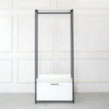 Fiona - Contemporary Wood And Metal Walk In Closet With Drawers