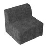Modern Minimalist Corduroy Sleeper Sofa, Compressed Sectional Single Seat