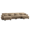 Super Comfort Oversized Modular Sectional Sofa With Movable Ottoman