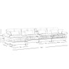 Super Comfort Oversized Modular Sectional Sofa With Movable Ottoman