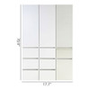 Elise - Modular Closet System With Mirror For Custom Storage Solutions - White