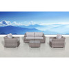 Outdoor Wicker Conversation Set With Cushions, All Weather