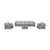 Outdoor Wicker Conversation Set With Cushions, All Weather Outdoor Wicker Conversation Set With Cushions, All Weather