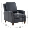 Jack - Push Back Recliner With Track Arms And Nailhead Accents Jack - Push Back Recliner With Track Arms And Nailhead Accents